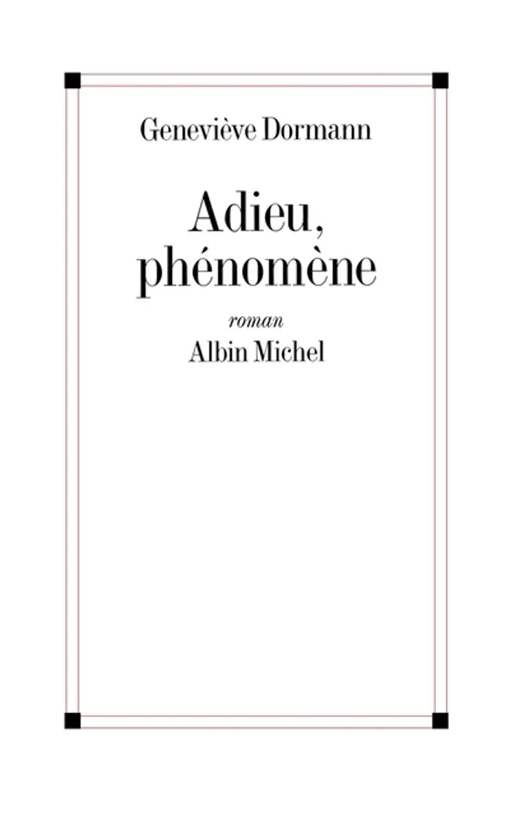 Adieu, phénomène von Albin Michel – Buchfoto