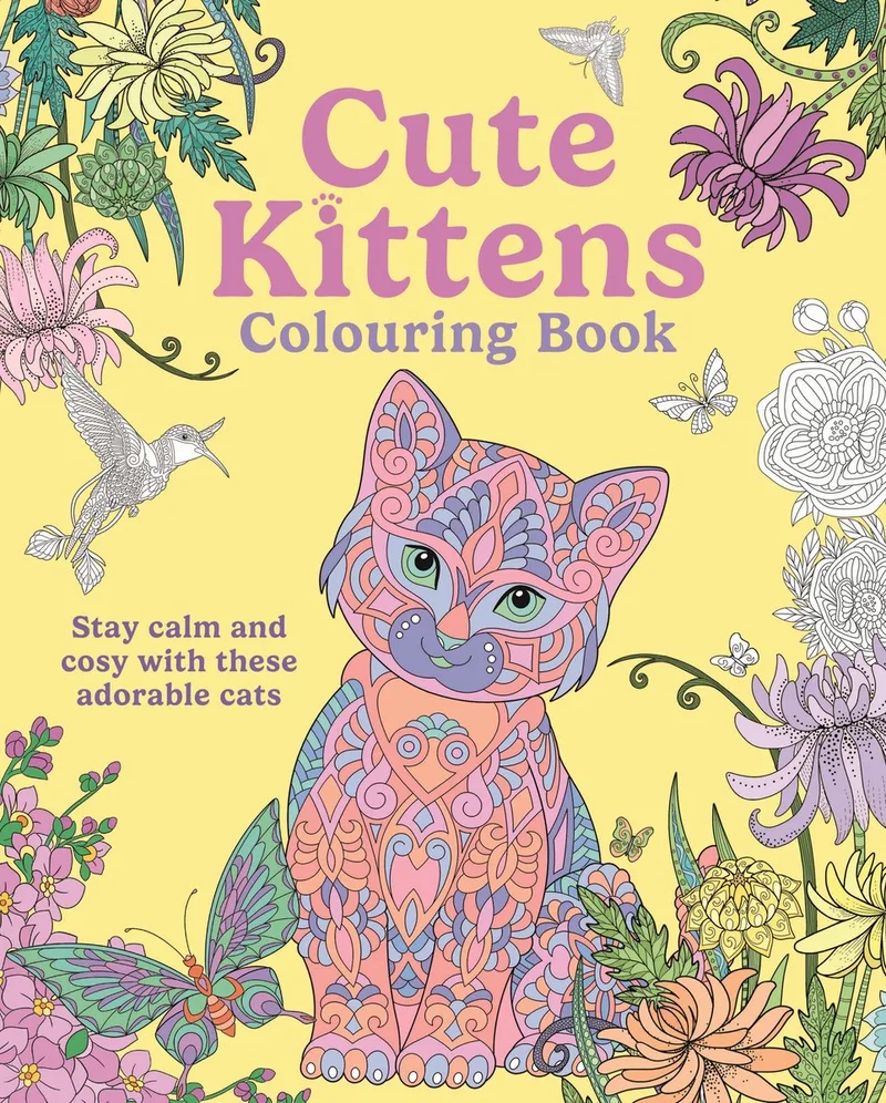 Creative Colouring- Cute Kittens Colouring Book von Arcturus – Buchfoto