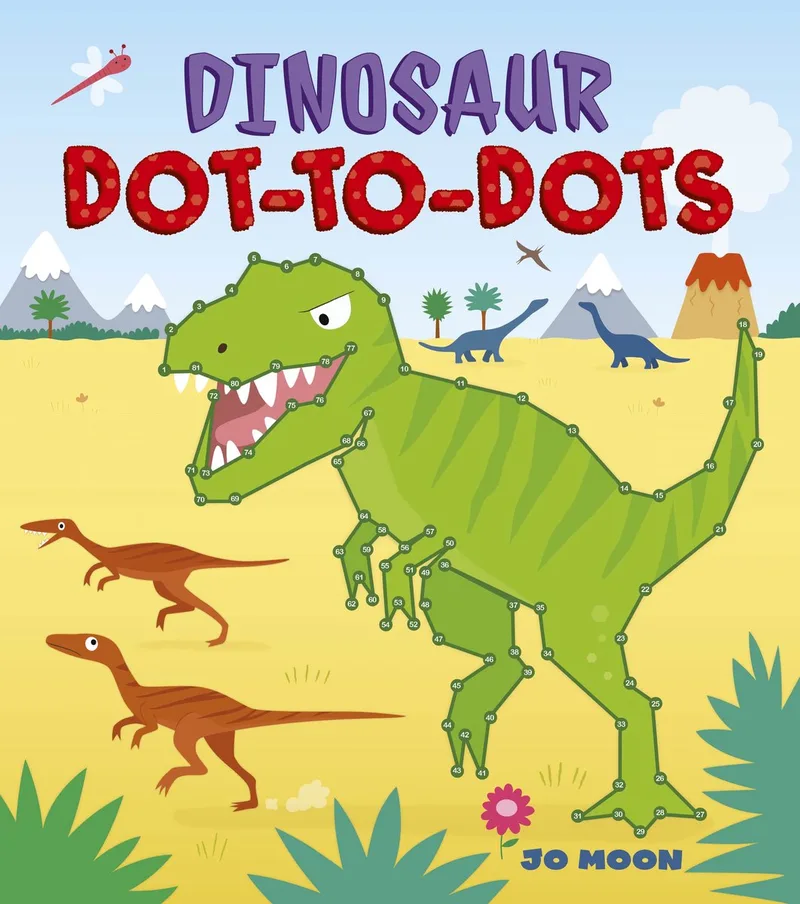 Dinosaur Dot-to-Dots fra Arcturus – billede af bogen