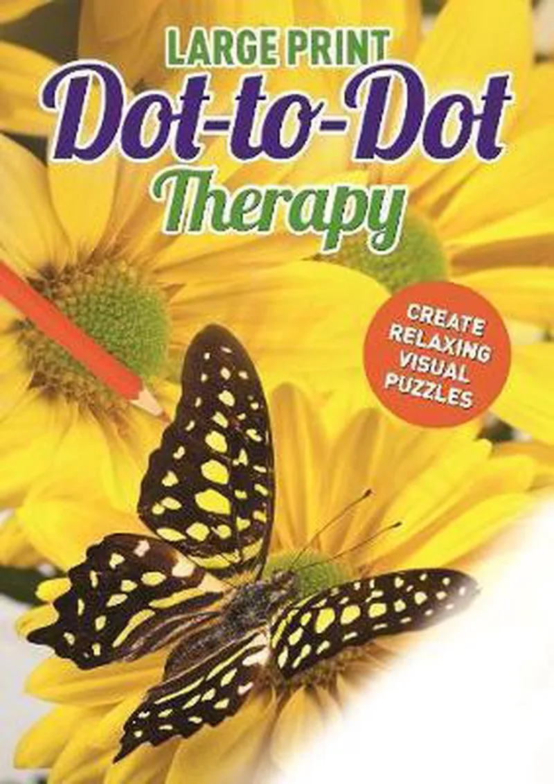 Large Print Dot-to-Dot Therapy von Arcturus – Buchfoto