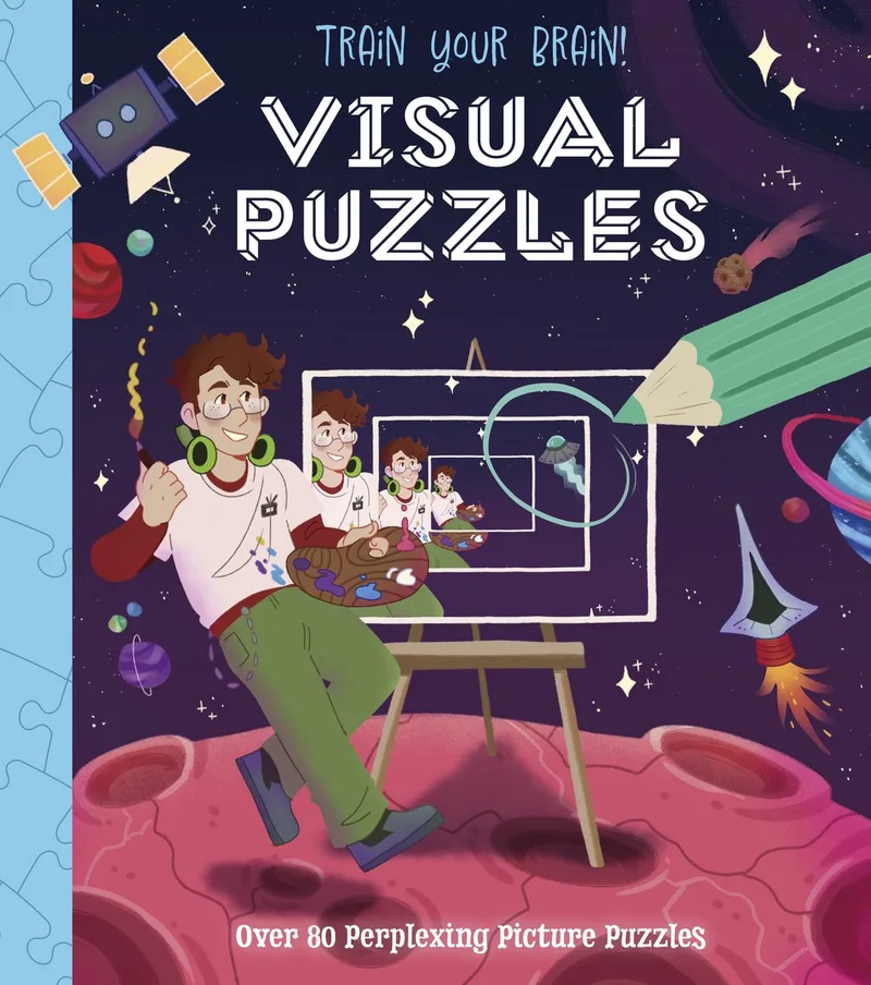 Train Your Brain Puzzles- Train Your Brain! Visual Puzzles van Arcturus – boekfoto