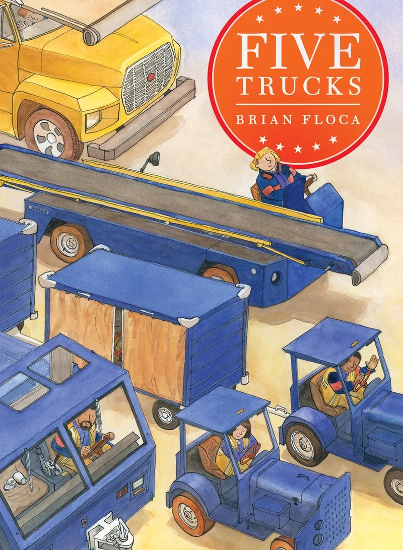 Five Trucks van Atheneum – boekfoto