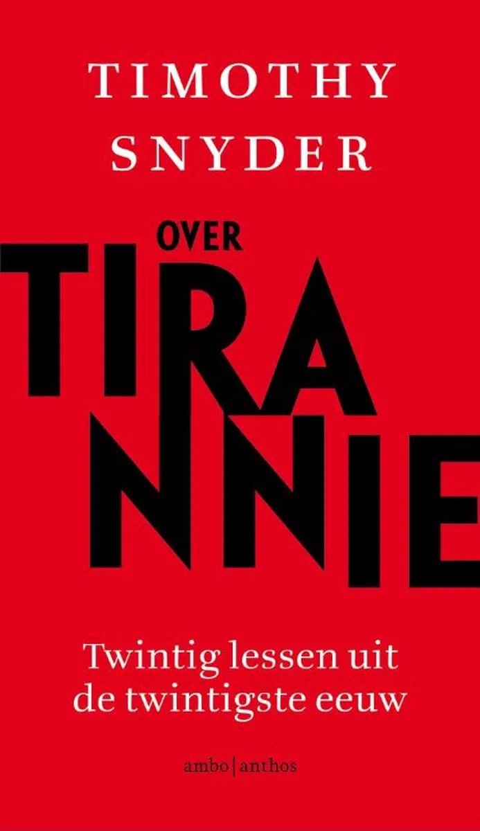 Over tirannie van Balans – boekfoto