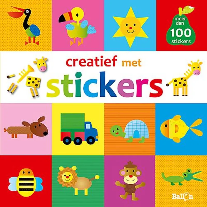 Creatief met stickers (peer) van Ballon – boekfoto