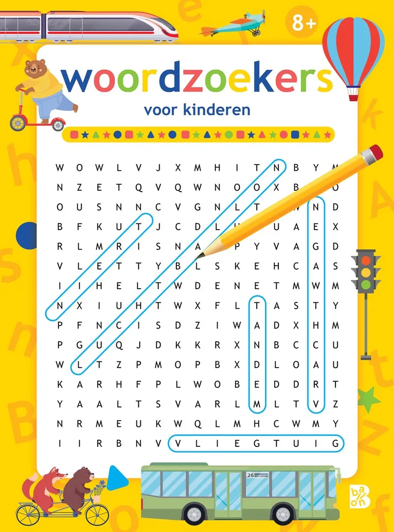 Puzzelboeken 1 - Woordzoekers 8+ van Ballon – boekfoto