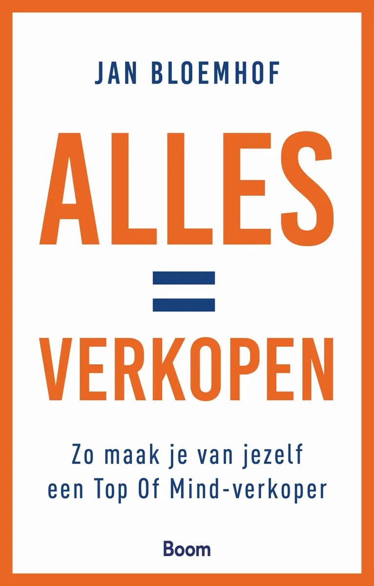 Alles = verkopen de Boom – photo du livre