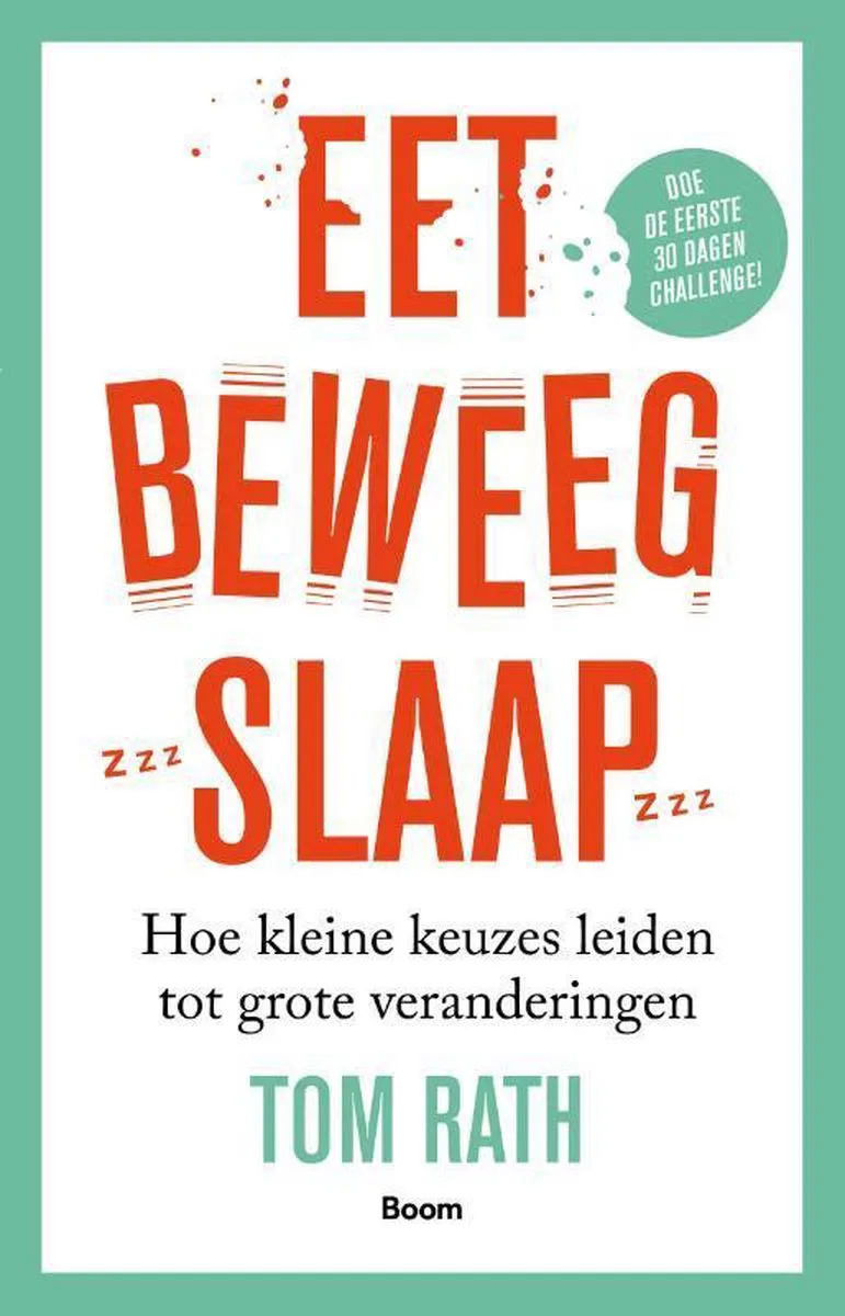 Eet, beweeg, slaap van Boom – boekfoto