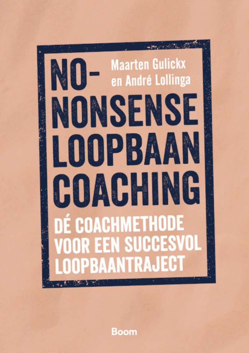 No-nonsense loopbaancoaching de Boom – photo du livre