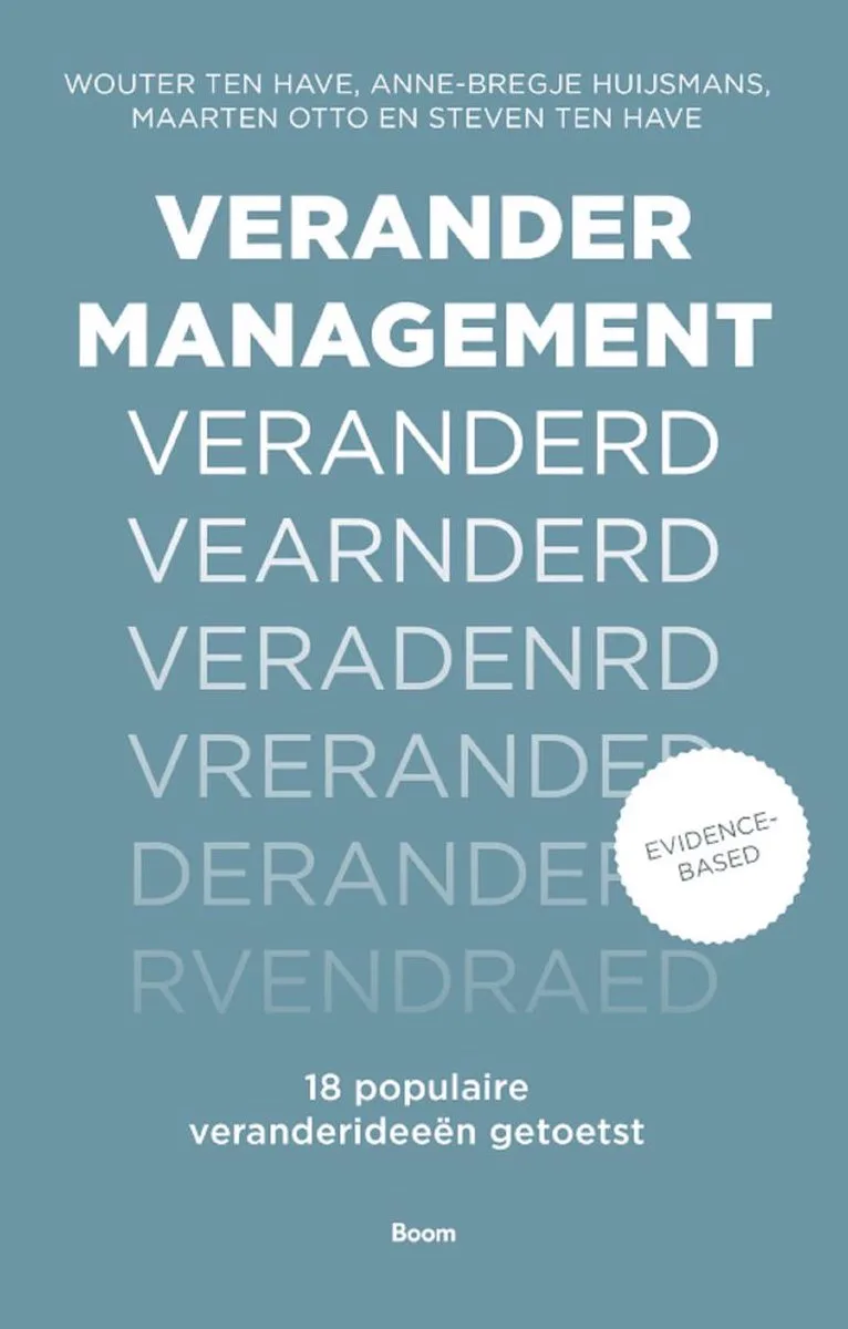 Verandermanagement veranderd von Boom – Buchfoto