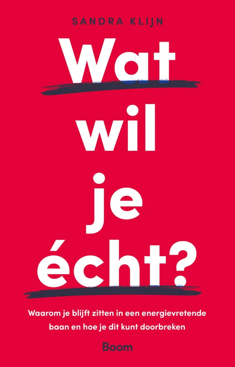 Wat wil je écht? von Boom – Buchfoto