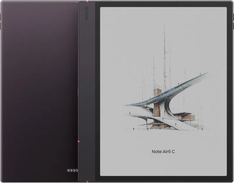 Note Air6 C - Kleuren e-ink e-book reader, teken tablet, Android 16, Play store, BSR, Styluspen 3 van BOOX in Zwart – boekfoto