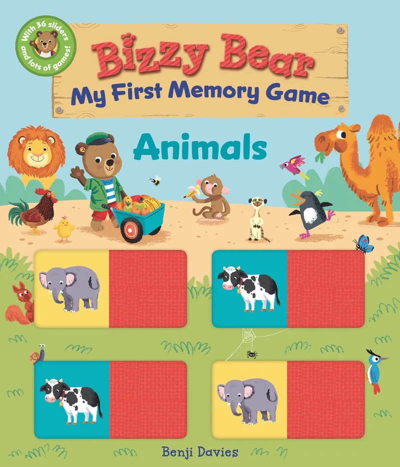 Bizzy Bear- Bizzy Bear: My First Memory Game: Animals von Candlewick Press – Buchfoto