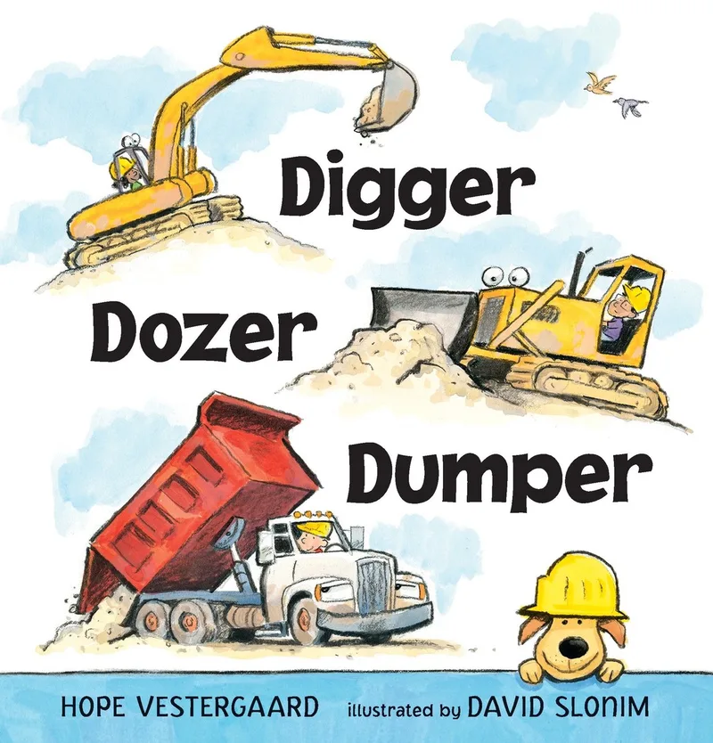 Digger, Dozer, Dumper fra Candlewick Press – billede af bogen