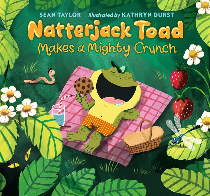 Natterjack Toad Makes a Mighty Crunch fra Candlewick Press – billede af bogen
