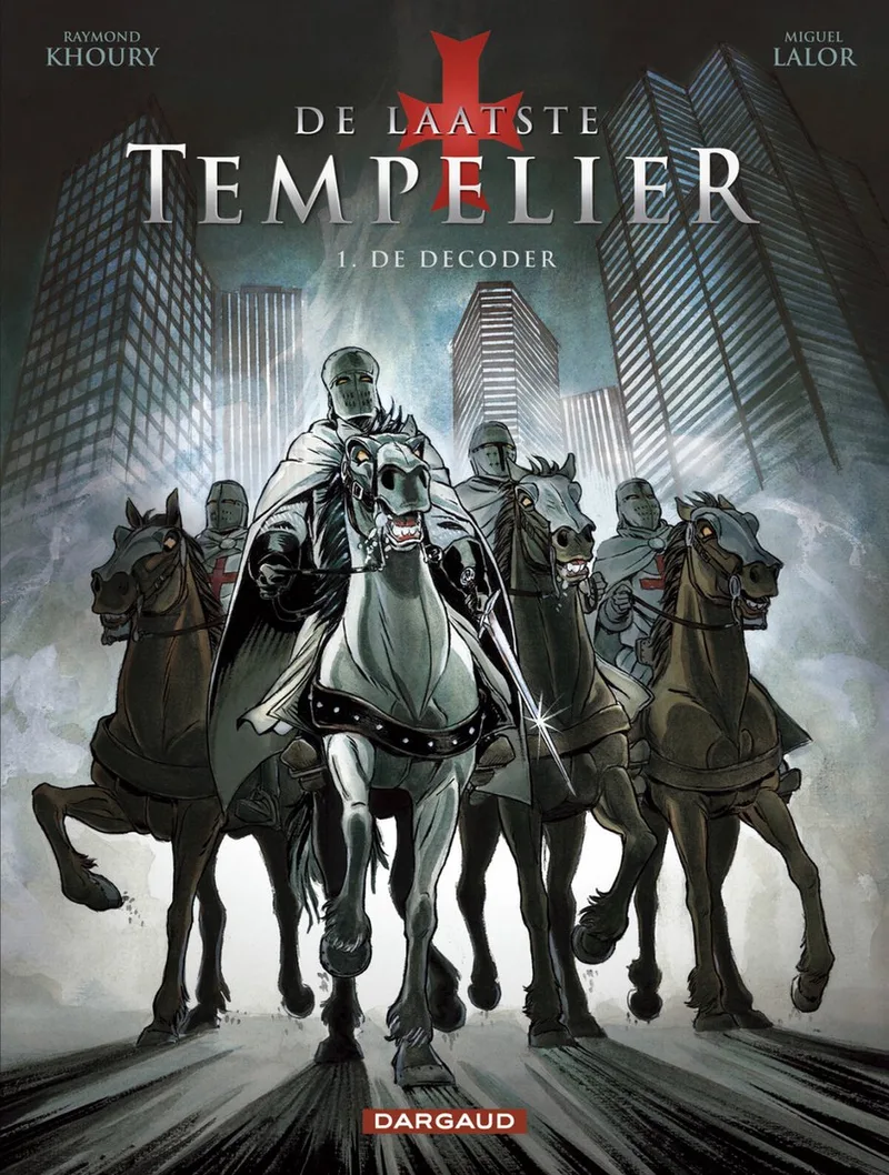Laatste tempelier 01. de decoder 1/4 van Dargaud – boekfoto