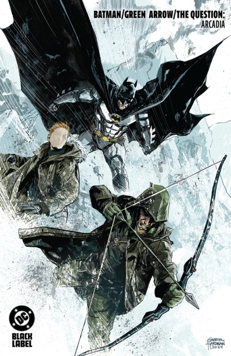 Batman/green Arrow/the Question: Arcadia fra DC Comics – billede af bogen