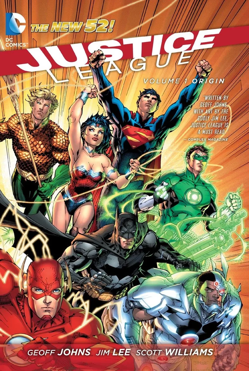Justice League Volume 1 Origin von DC Comics – Buchfoto