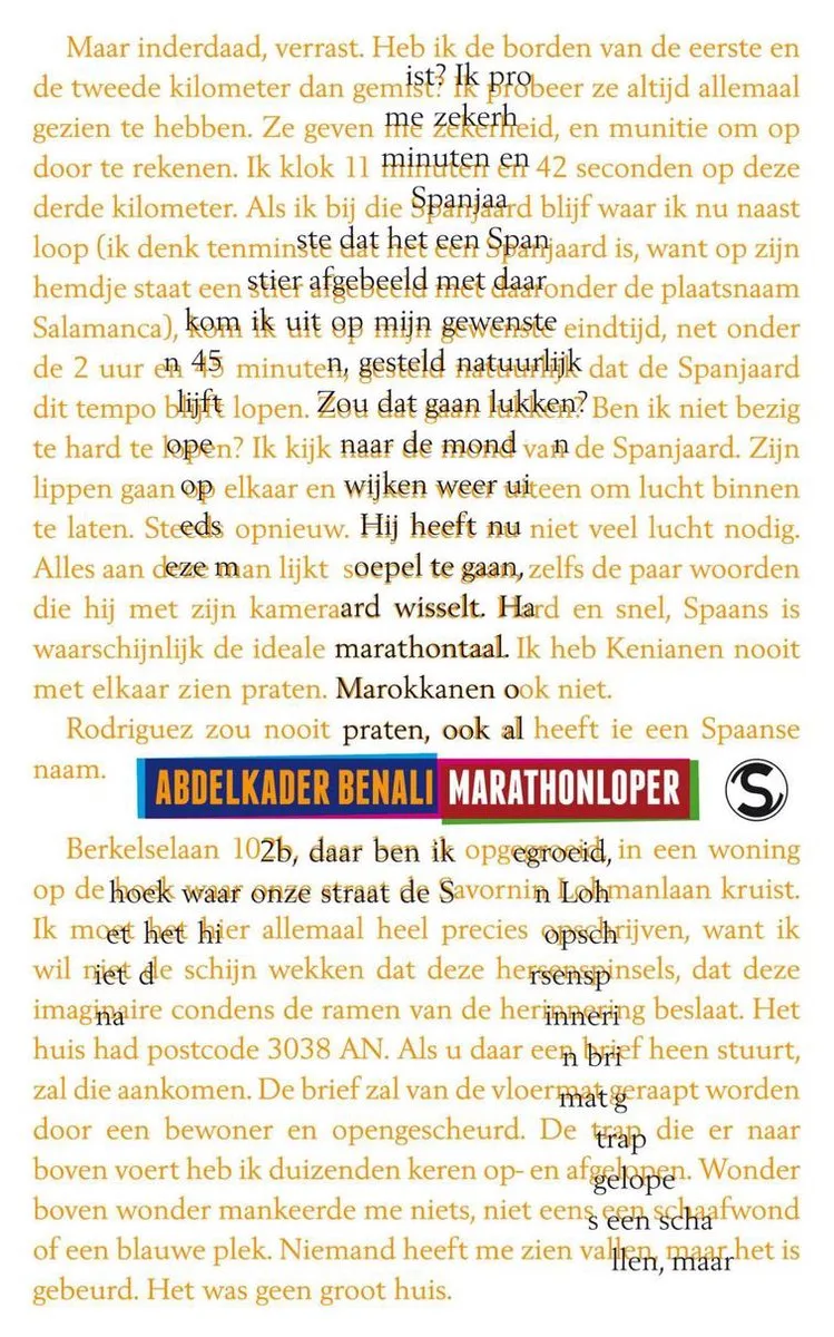 Marathonloper de De Arbeiderspers – photo du livre