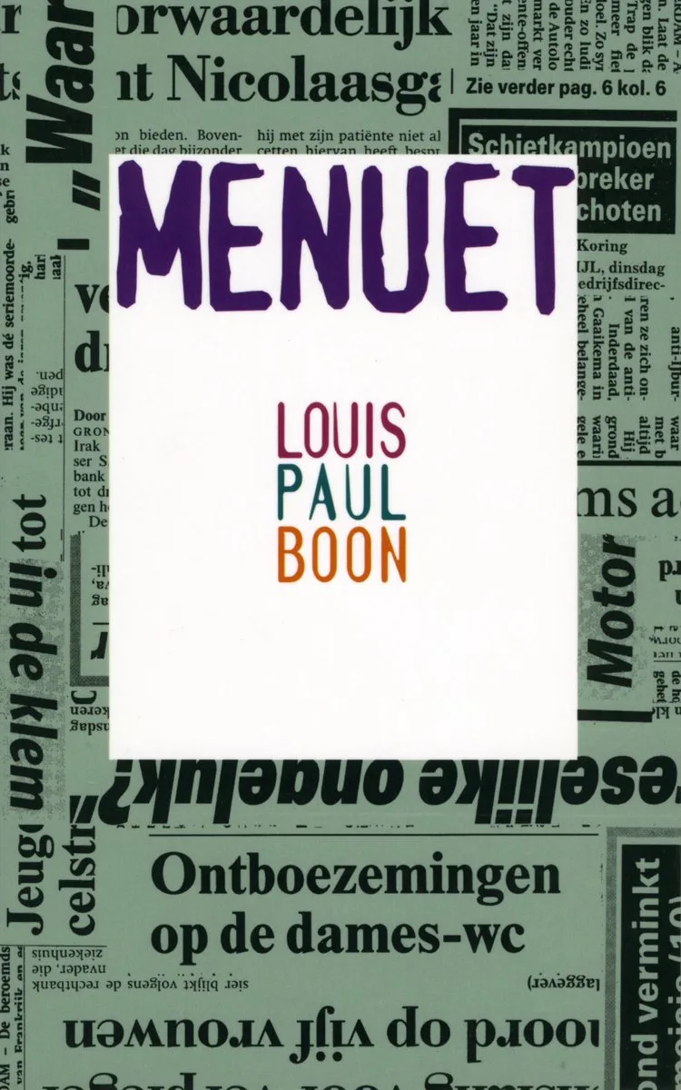 Menuet de De Arbeiderspers – photo du livre