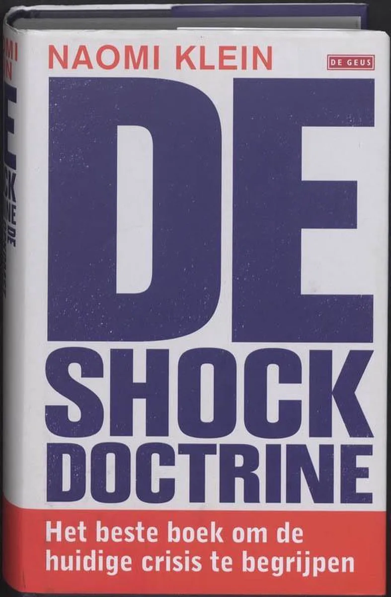 De shockdoctrine von De Geus – Buchfoto