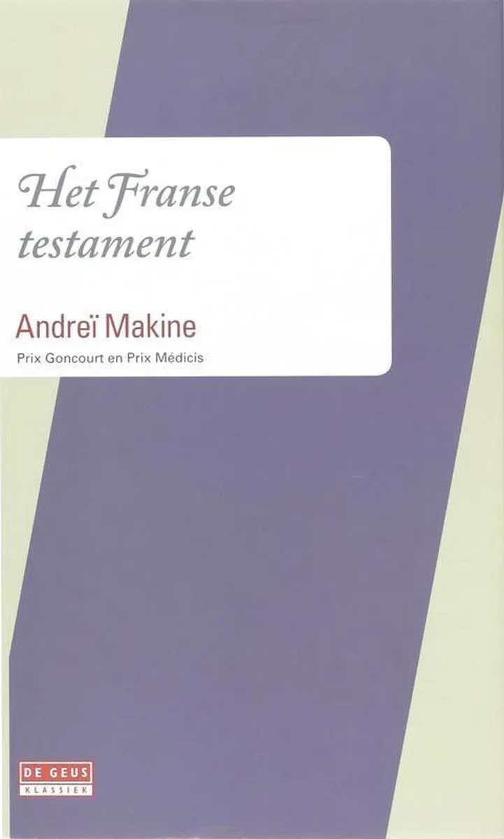 Het Franse testament von De Geus – Buchfoto