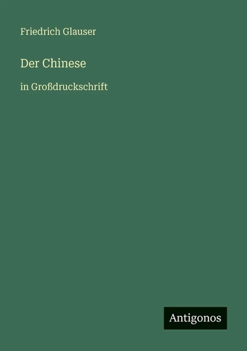 Der Chinese von Diogenes – Buchfoto