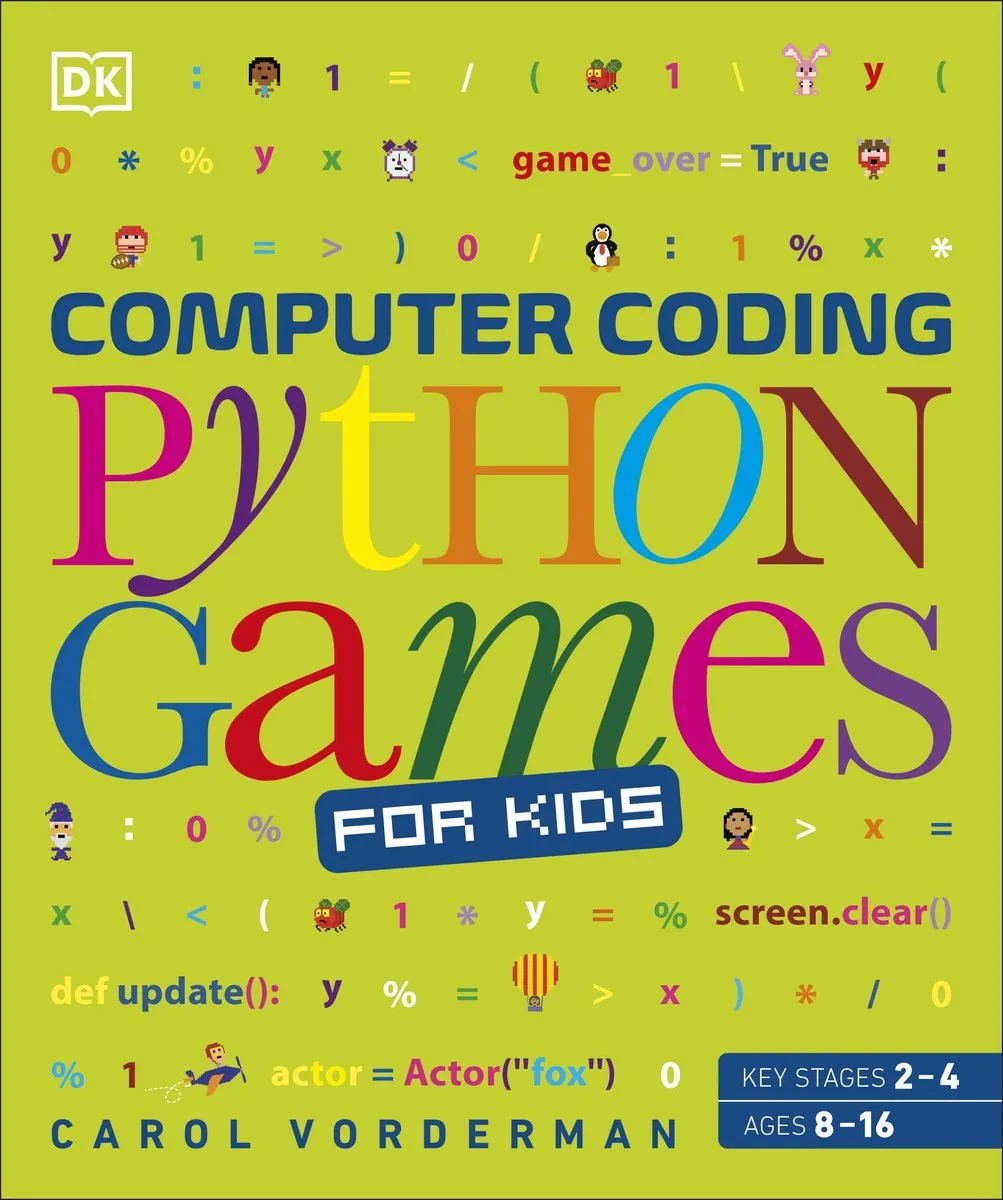 Computer Coding Python Games for Kids de DK – photo du livre