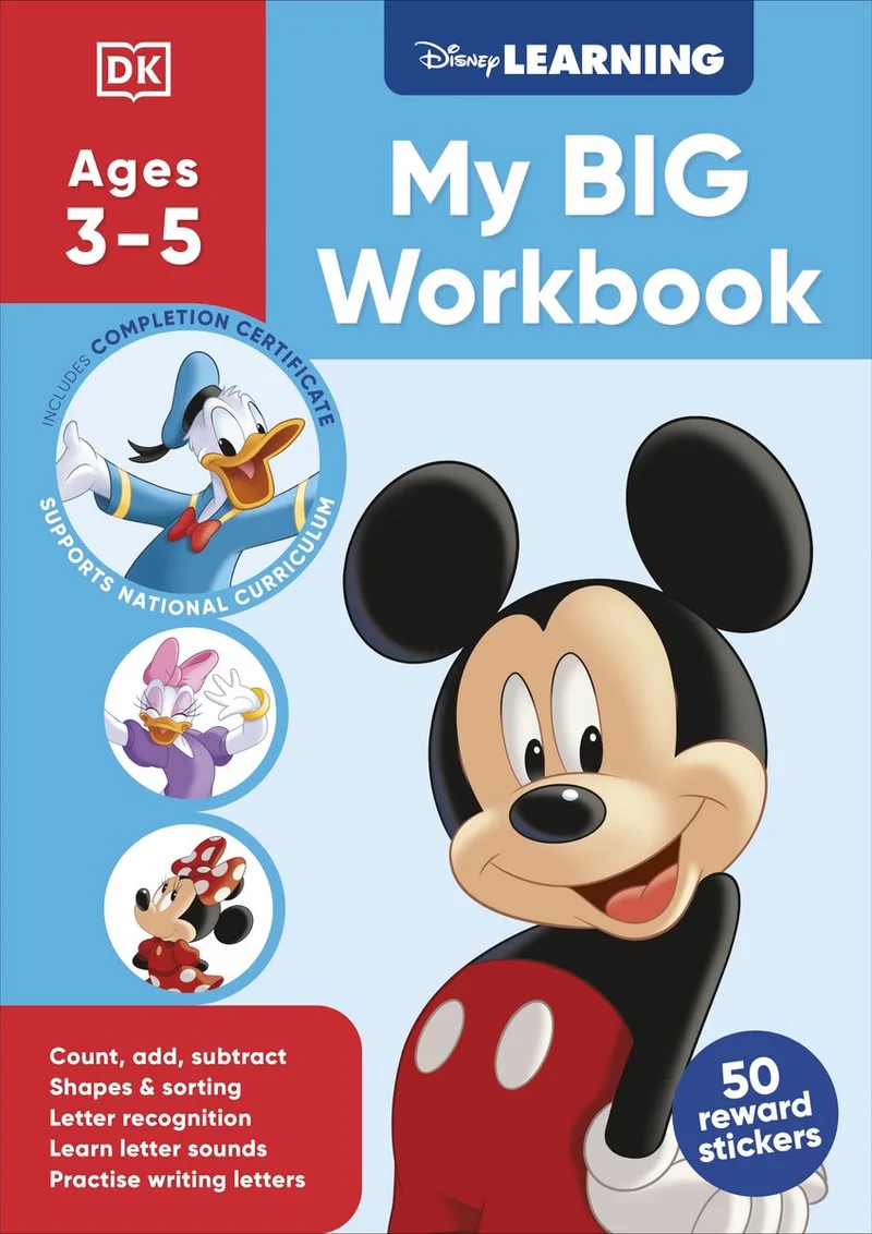 Disney Learning Big Workbook Ages 3-5 de DK – photo du livre