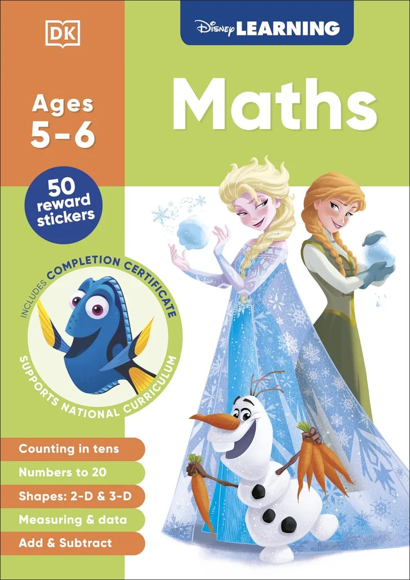 Disney Learning Maths (Ages 5-6) van DK – boekfoto