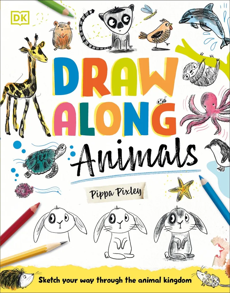 Draw Along Animals fra DK – billede af bogen