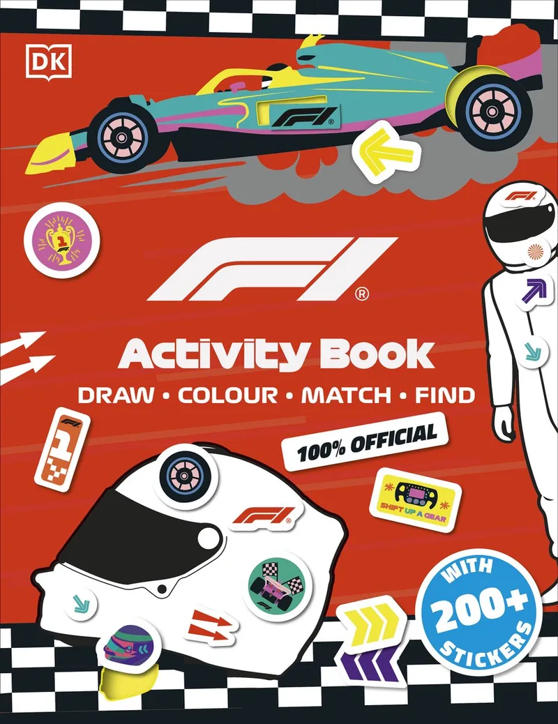 F1 Activity Book fra DK – billede af bogen