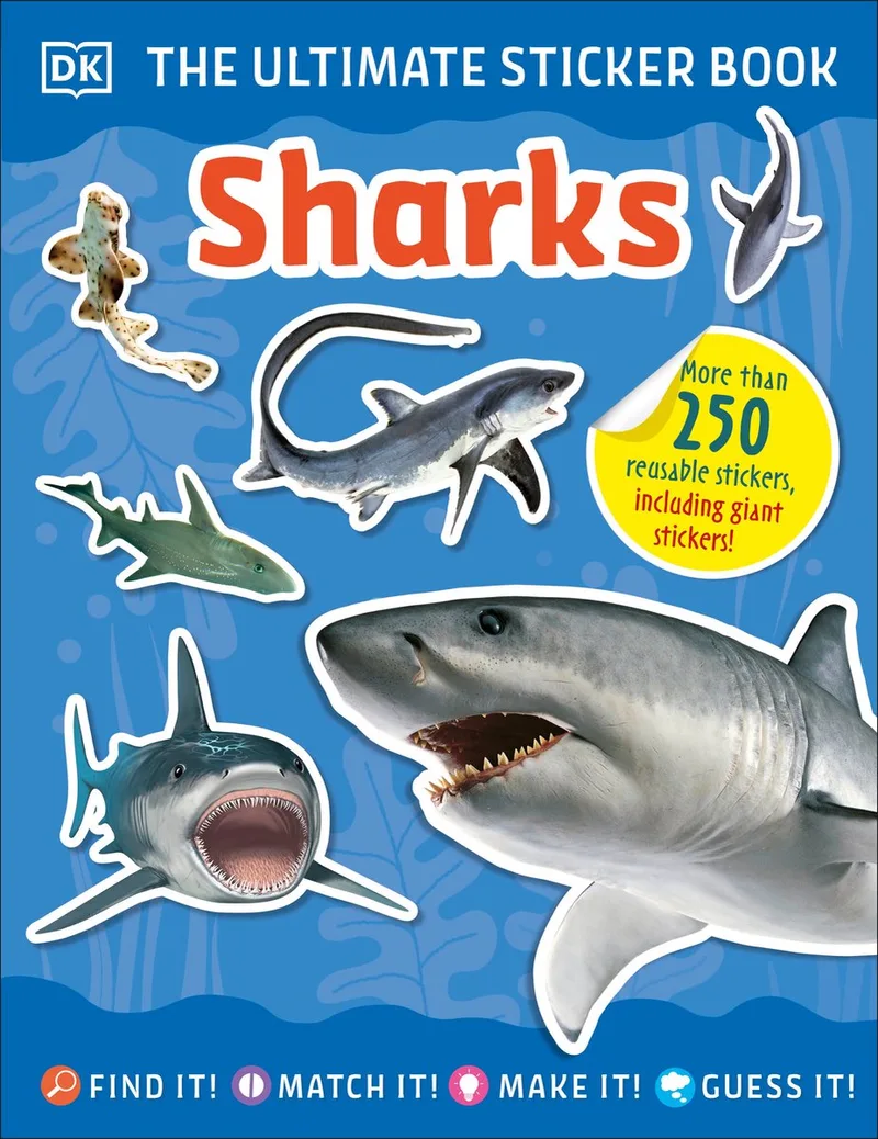 Ultimate Sticker Book Sharks fra DK – billede af bogen