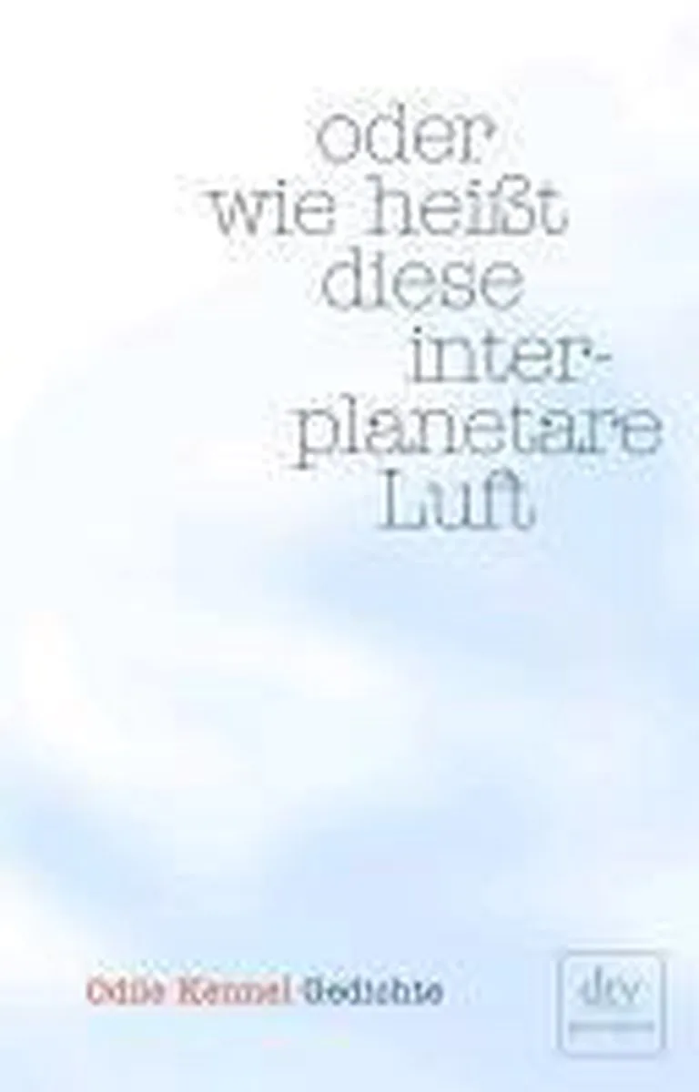 oder wie heißt diese interplanetare Luft von dtv – Buchfoto