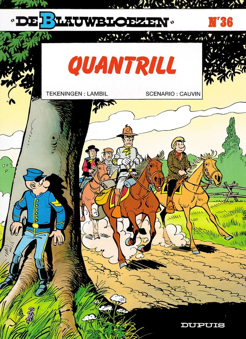 De Blauwbloezen 36 - Quantrill fra Dupuis – billede af bogen
