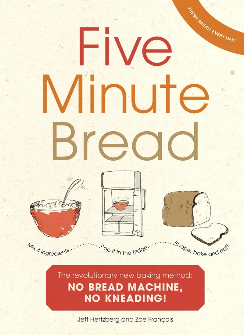 Five Minute Bread från Ebury Press – bokbild