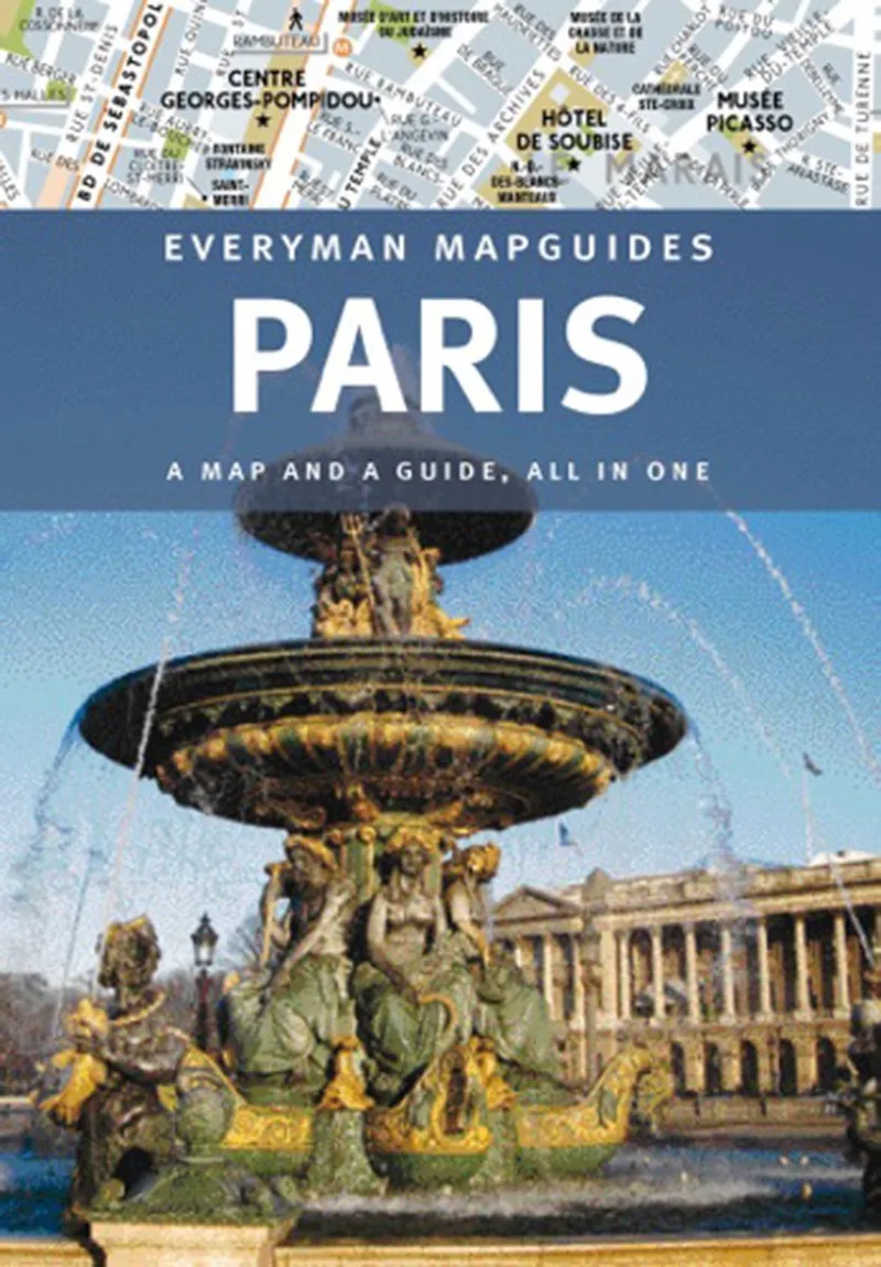 Paris Everyman Mapguide von Everyman's Library – Buchfoto