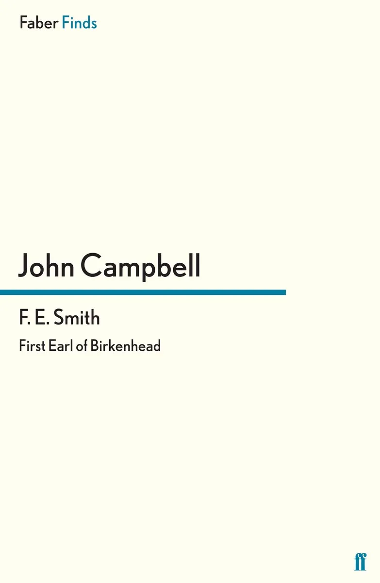 F. E. Smith von Faber & Faber – Buchfoto