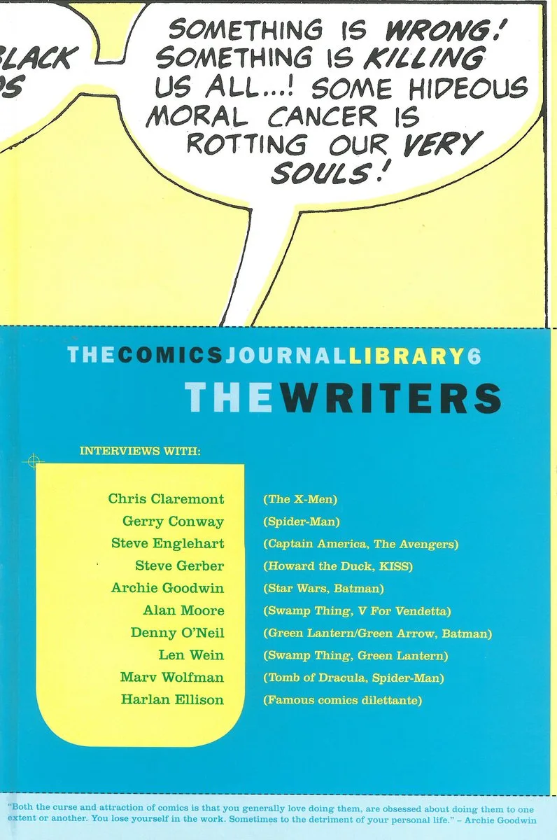 The Writers de Fantagraphics – photo du livre