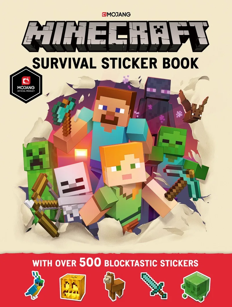 Minecraft Survival Sticker Book fra Farshore – billede af bogen