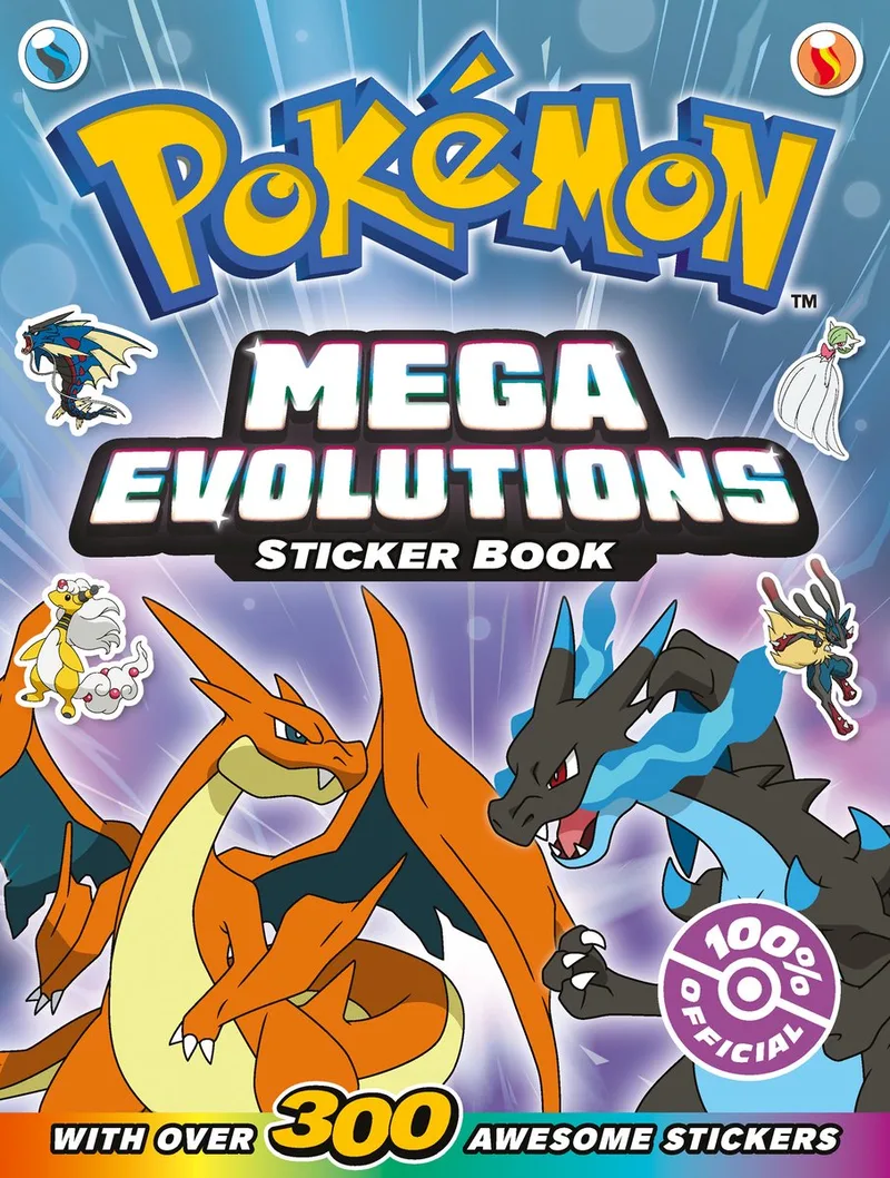 Pokémon Mega Evolutions Sticker Book fra Farshore – billede af bogen