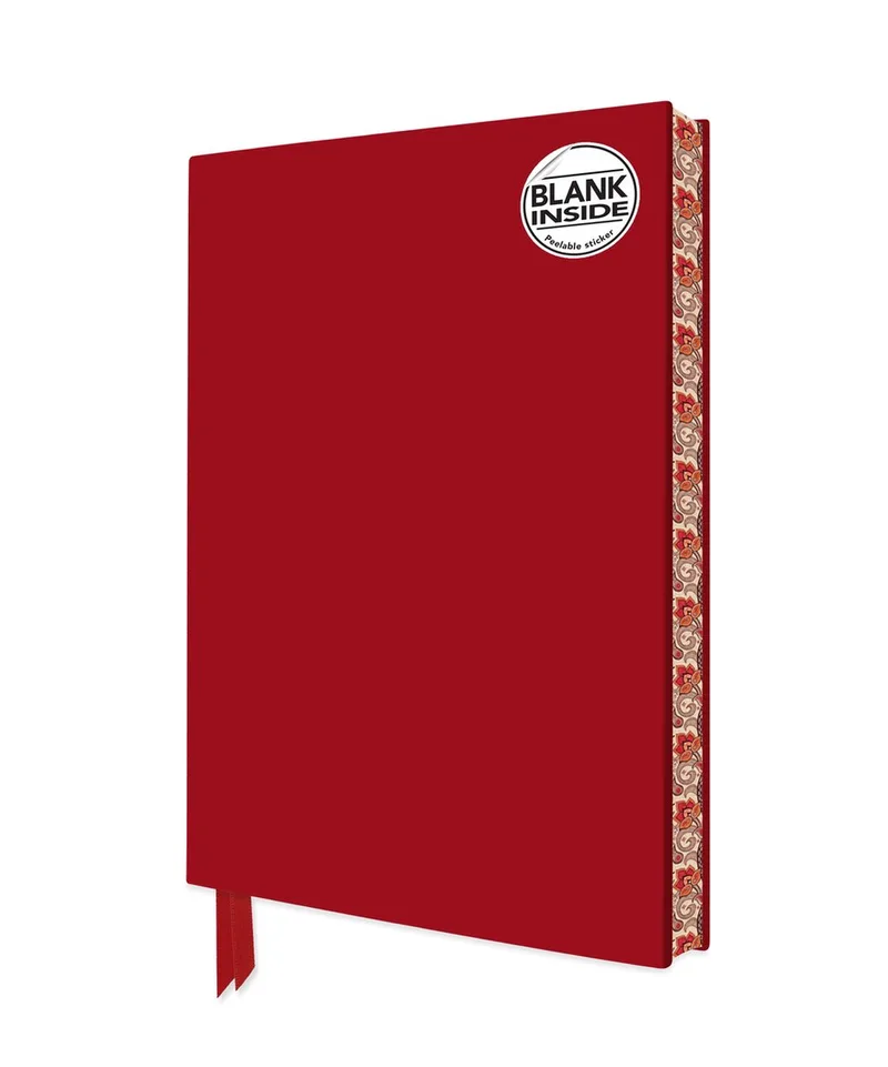 Blank Artisan Notebooks- Ruby Red Blank Artisan Notebook (Flame Tree Journals) von Flame Tree – Buchfoto