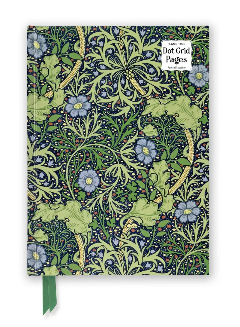 Dot Grid Notebooks- William Morris: Seaweed (Foiled Dot Grid Journal) von Flame Tree – Buchfoto