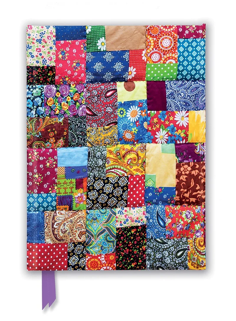 Patchwork Quilt Foiled Journal van Flame Tree – boekfoto