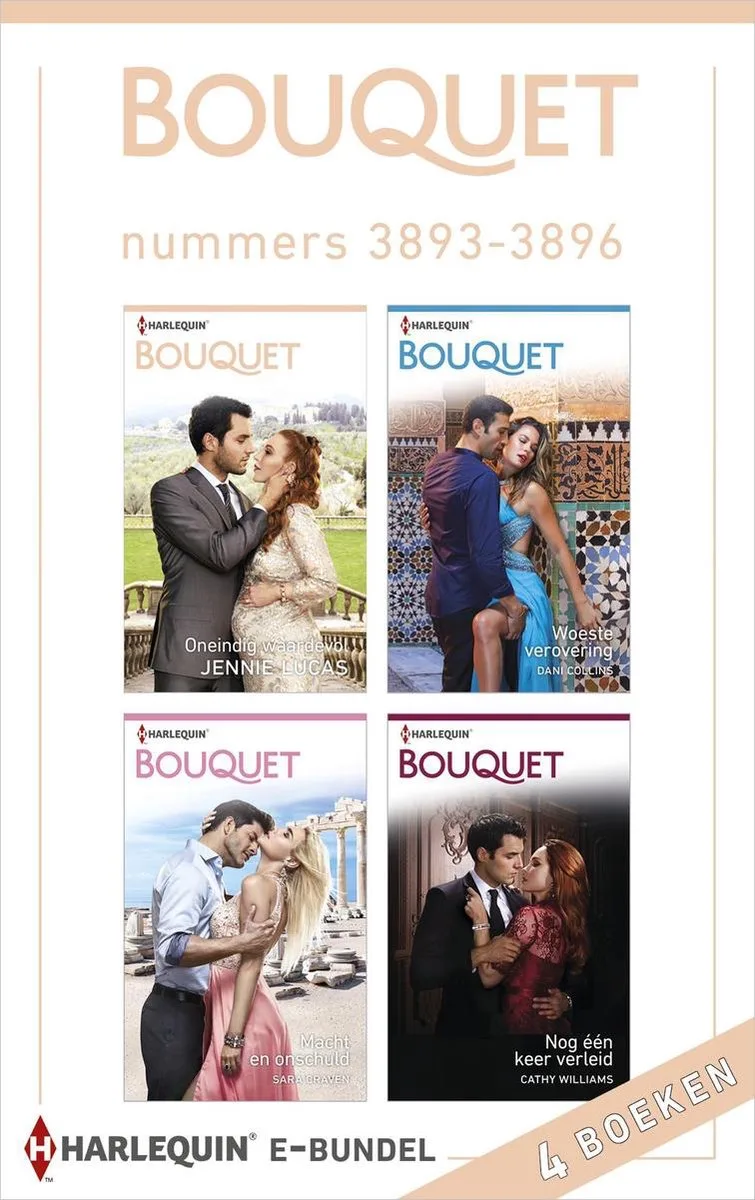 Bouquet e-bundel nummers 3893 - 3896 von Harlequin – Buchfoto