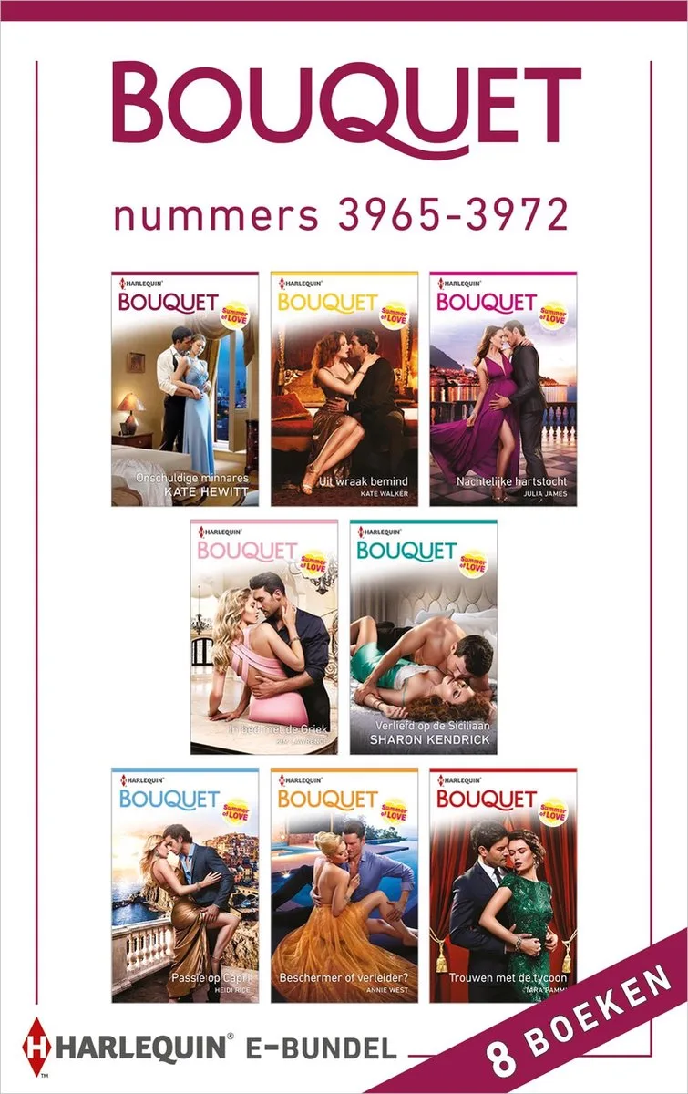 Bouquet e-bundel nummers 3965 - 3972 von Harlequin – Buchfoto