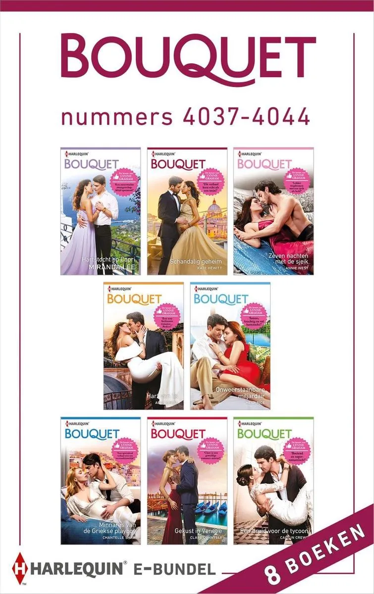 Bouquet e-bundel nummers 4037 - 4044 von Harlequin – Buchfoto