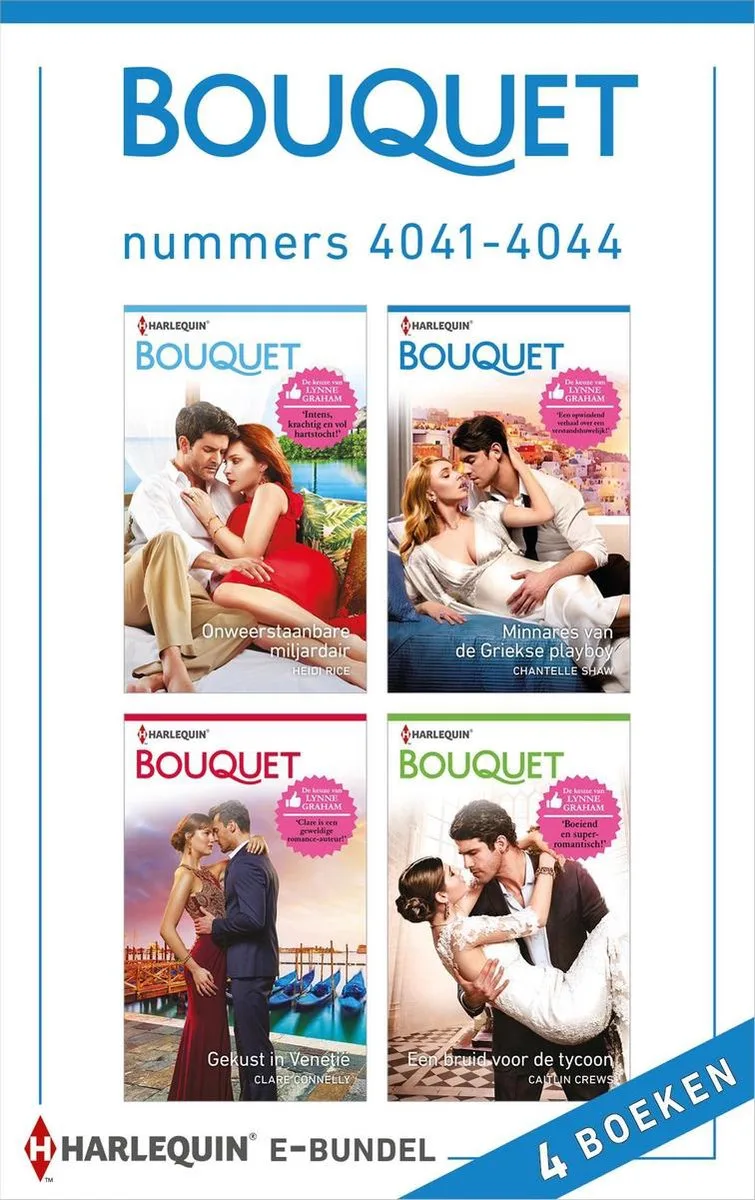 Bouquet e-bundel nummers 4041 - 4044 von Harlequin – Buchfoto