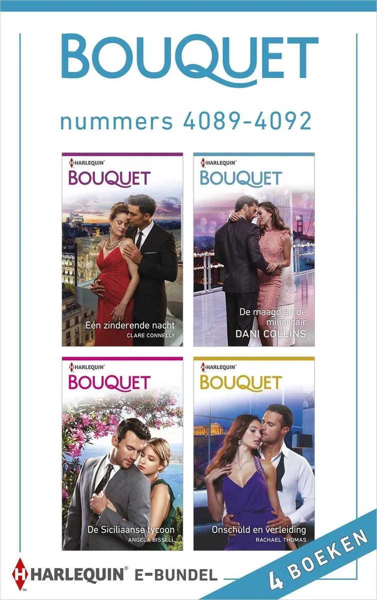 Bouquet e-bundel nummers 4089 - 4092 von Harlequin – Buchfoto