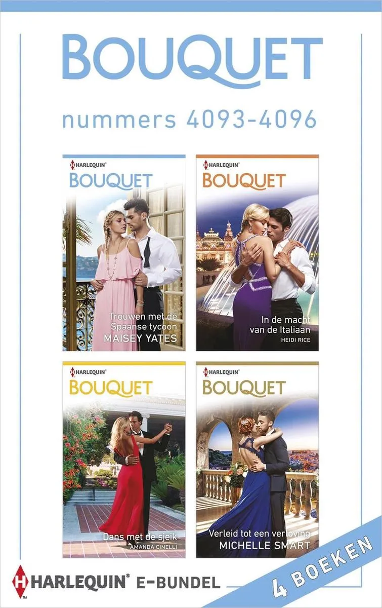 Bouquet e-bundel nummers 4093 - 4096 von Harlequin – Buchfoto