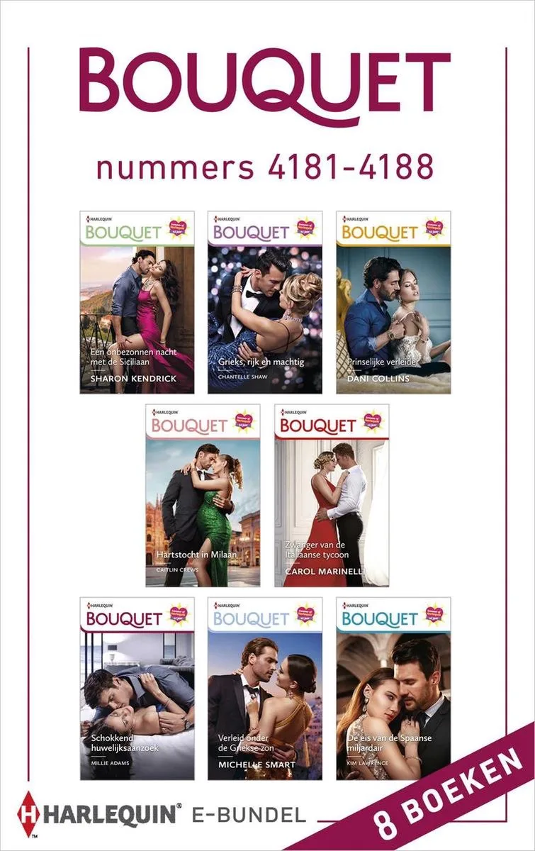 Bouquet e-bundel nummers 4181 - 4188 von Harlequin – Buchfoto
